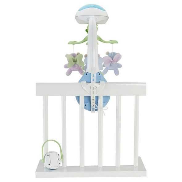 Музикална въртележка - проектор за кошара Fisher price мечета пеперуди