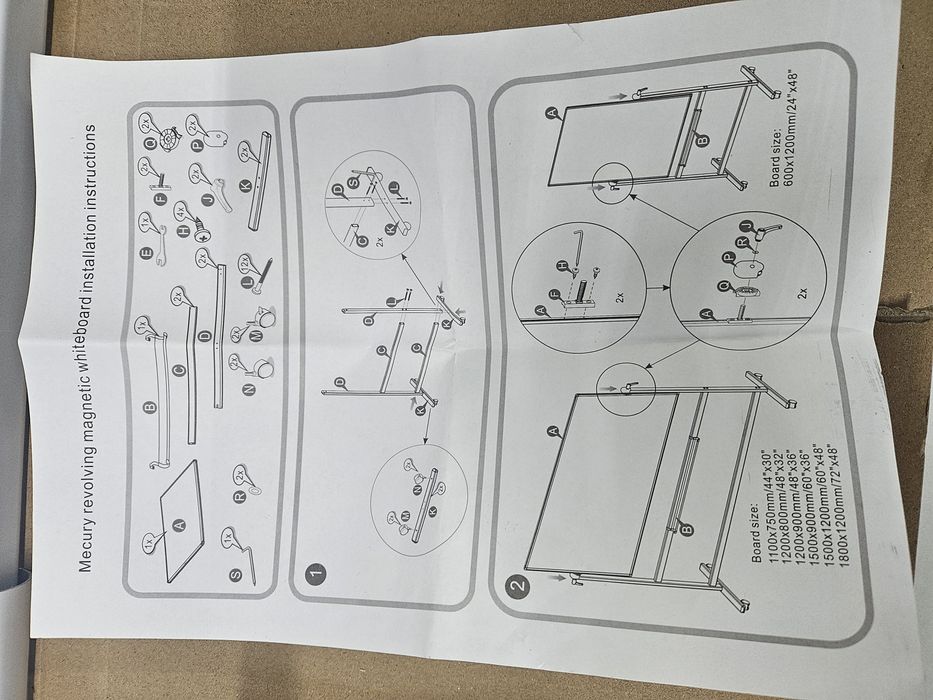 Tabla magnetică viz pro 120×90 cu suport