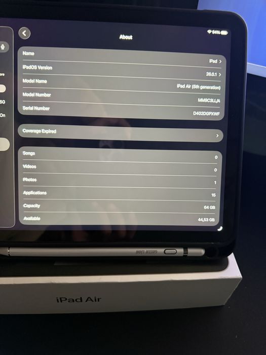 Ipad air 5 , karobka bor, g’ilof ,ruchka. Sovg’agaham yaxshi holati.