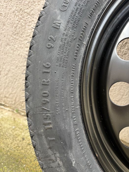 Roata de rezerva slim R16 bmw 5x120