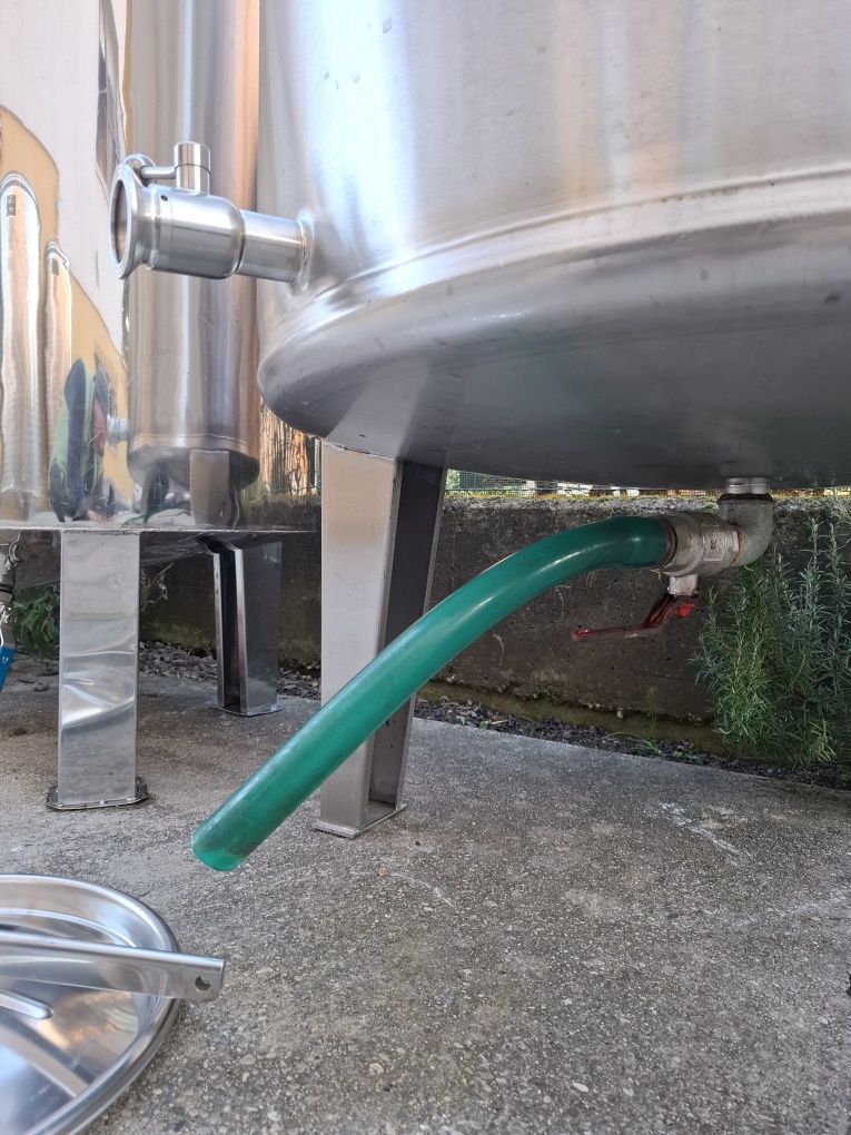 Butoi inox cu capac fix