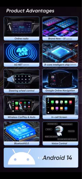 Navigatie Android Skoda Octavia 2 2004-2013 10 Inch 4GB+64GB
