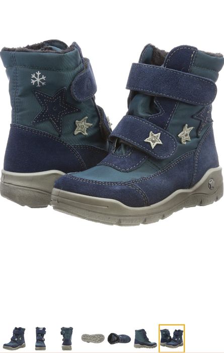 Ботуши Ricosta от естествен велур и непромокаем плат 30 номер