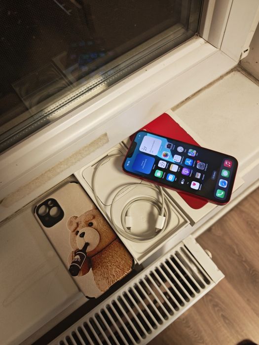 iPhone 13 Red 96%Bat 128GB Fullbox totul original liber retea
