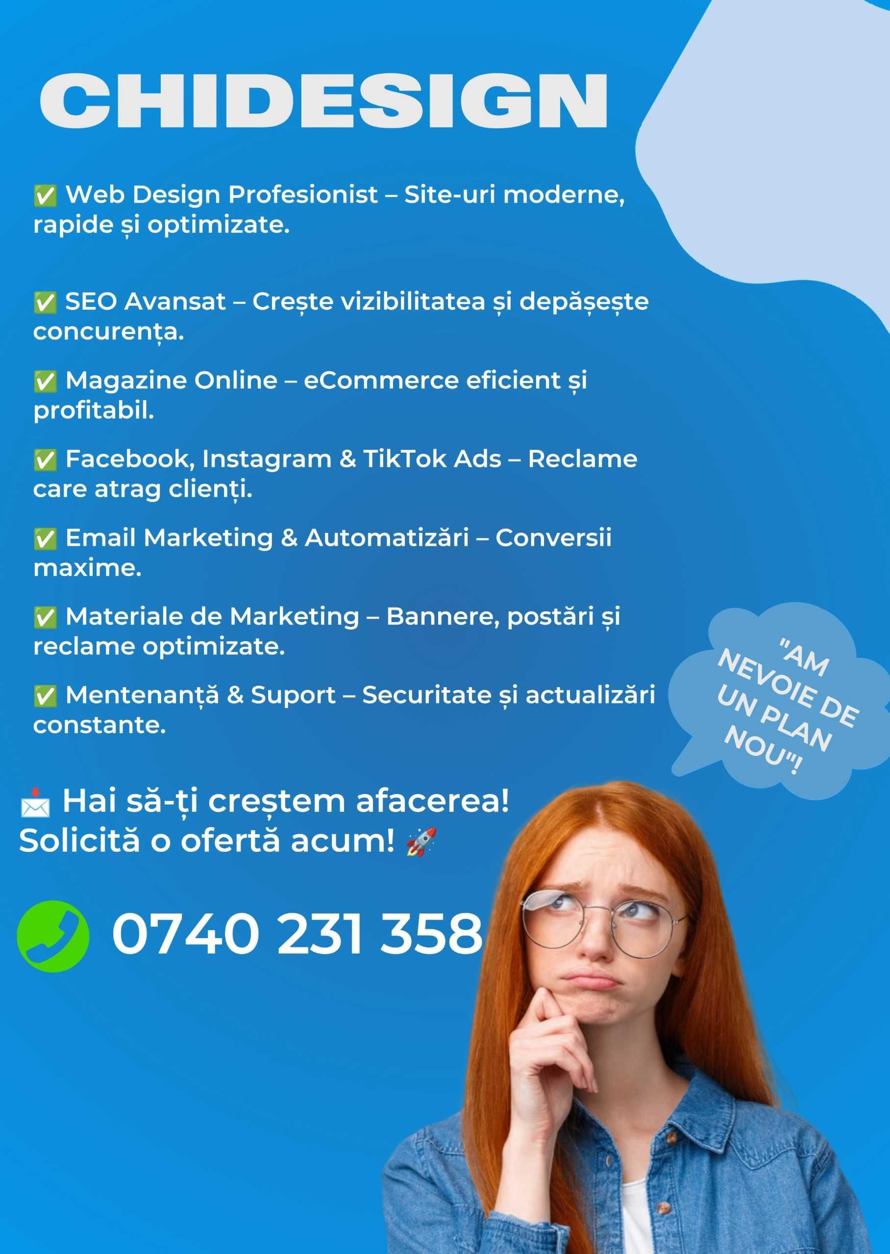 Site Shopify complet la cheie –1500 lei–integrări marketing+facturare