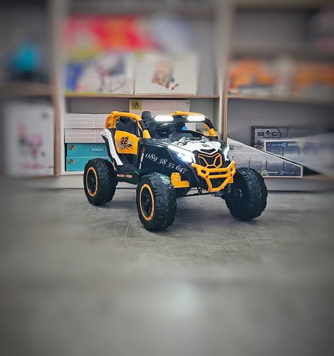ТОП ЦЕНА!НОВО!Акумулаторен джип 4x4 Kansas WHITE с 24Vбатерия,EVA гуми