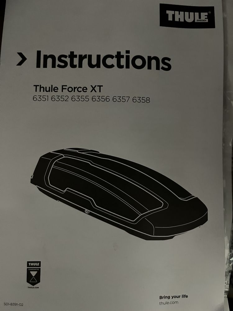 Оригинална кутия за багажник за кола Thule
