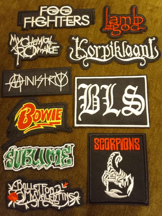 Нашивки бродирани, Rock значки