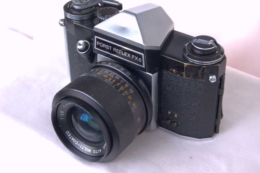Porst Reflex fx-6 cu obiectiv 2.8 28, aparat foto fil clasic economic