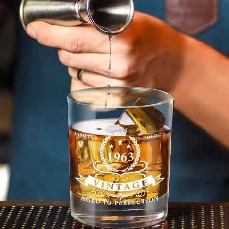 Pahar de whisky cu cutie cadou Lighten Life,  360 ml