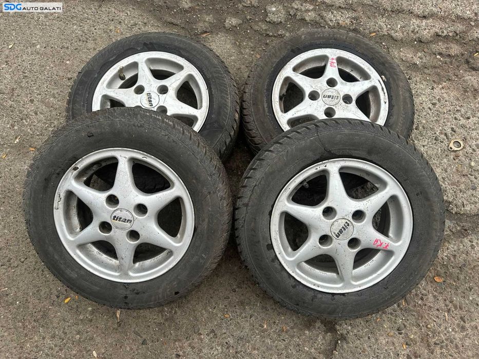 Set 4 Jante Roti Aliaj 165 70 R13 4x108 cu Cauciucuri Iarna Ford Mondeo 2 1996 - 2000 [X4129]