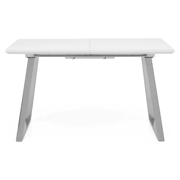 Masa Dining,Living,Bucatarie Extensibila Alba Lucioasa Mobexpert