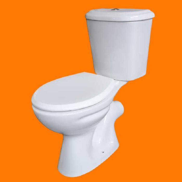 NOU Set Vas Wc cu evacuare laterala cu capac, rezervor wc si mecanism