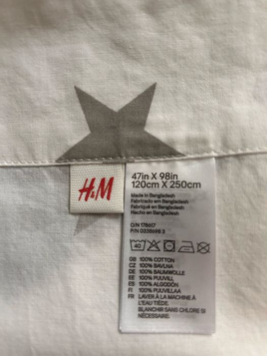 Set H&M, draperii si cos de depozitare