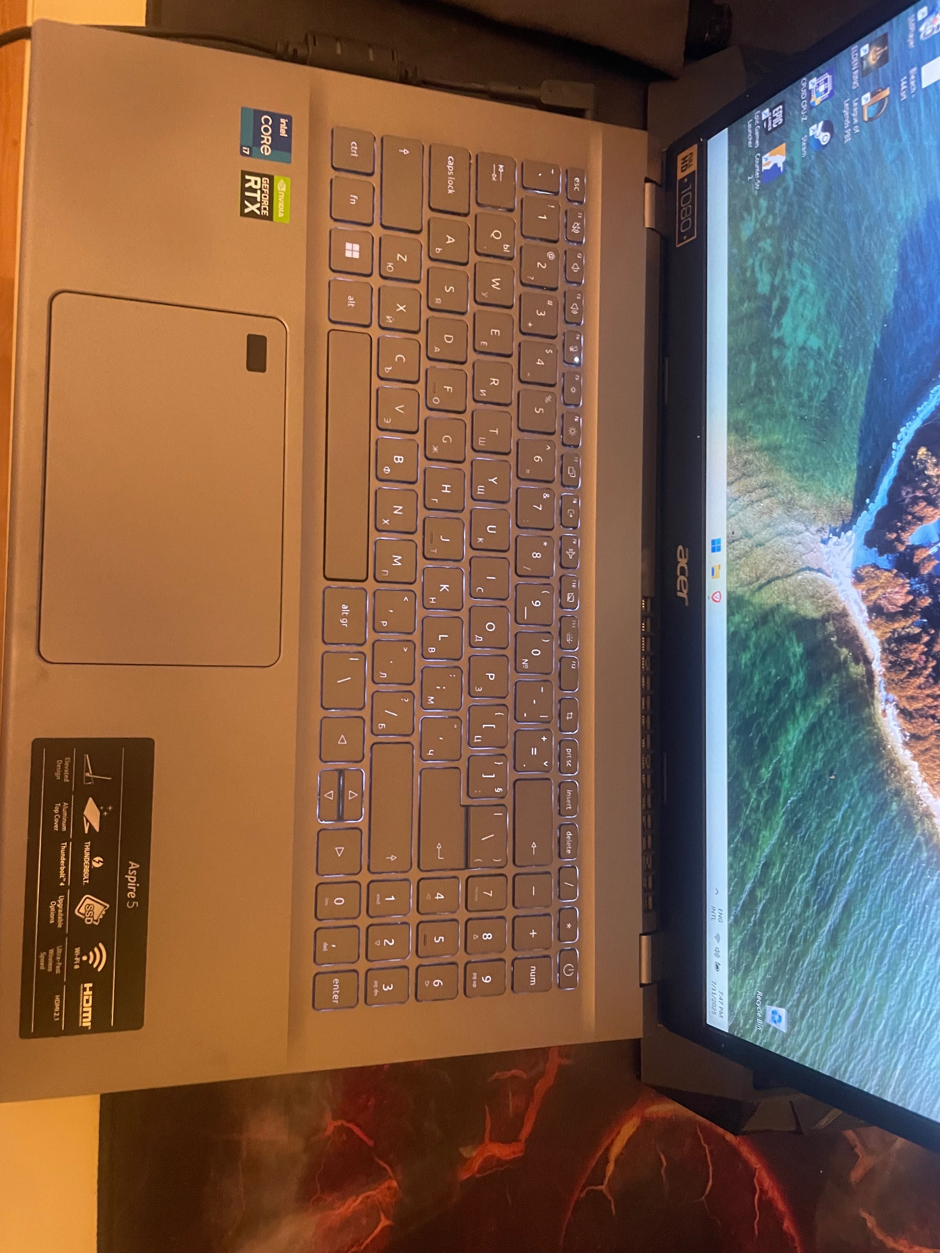 Acer aspire 5 Intel Core i7