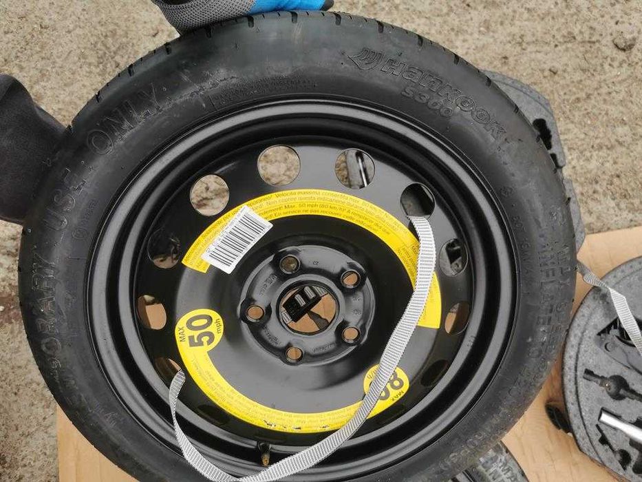 kit rezerva slim vw golf 6 golf 7 skoda rezerva slim r16 vag 5x112