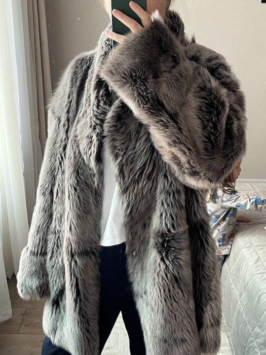 Двусторонняя шуба/дубленка
