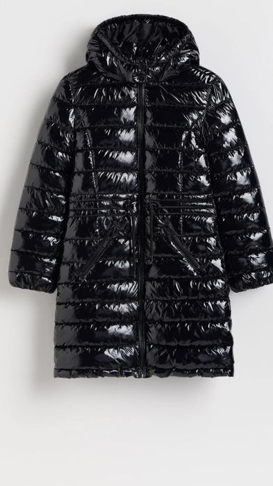 Geacă Reserved neagră lucioasa