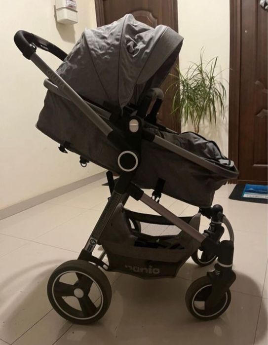 Carucior 3 in 1 Nania Giulia + Scaun auto pt bebe 0-6 luni