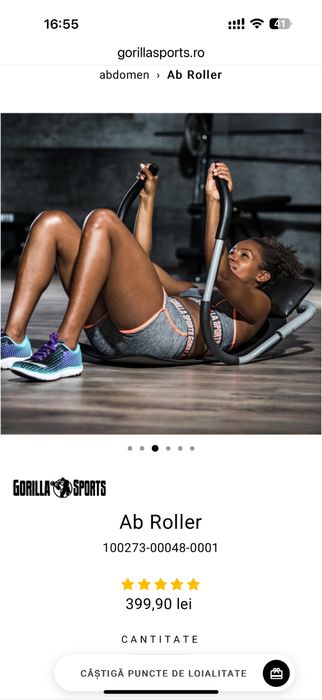 Ab Roller Abdomene, nou in cutie made in Germany