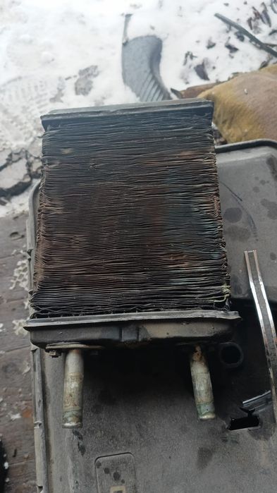 Продам радиатор печки медный газель