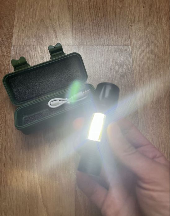 Lanterna Marmix puternica, dual LED, acumulator, reincarcabila