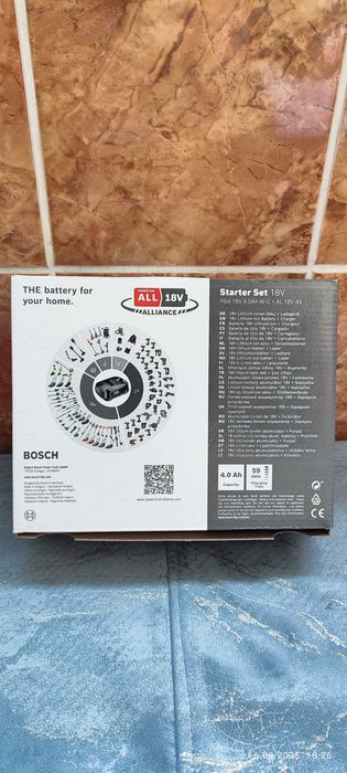 Starter Kit Bosch Alliance 1600A031T6, acumualtor 18V, 4 Ah