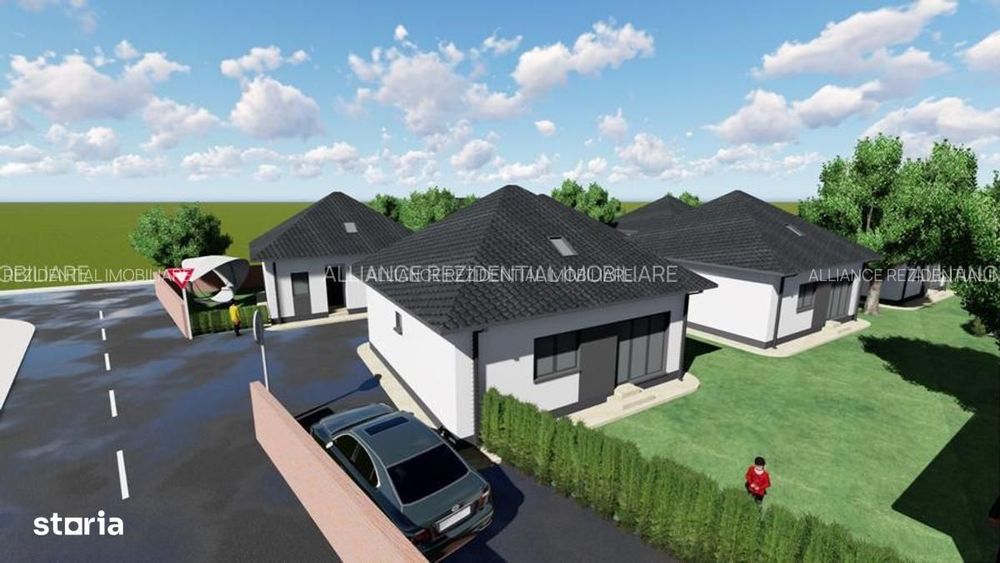 casa 3 camere si 2 locuri de Parcare Teren