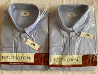 Мъжка риза Fruit of the Loom тип Oxford голям размер дълъг и къс ръкав