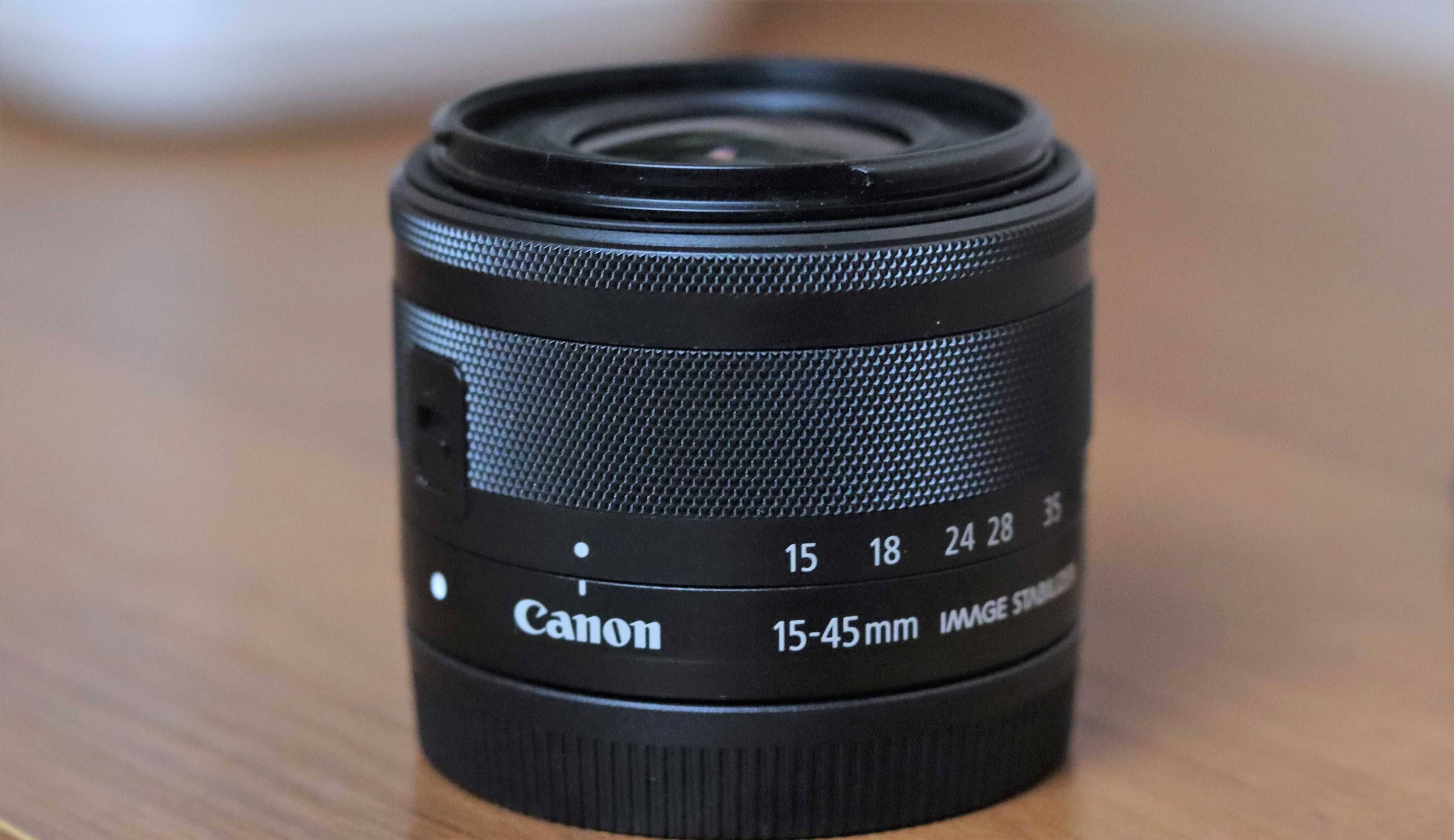 Обектив Canon EF-M 15-45mm + ПОДАРЪК Сенник