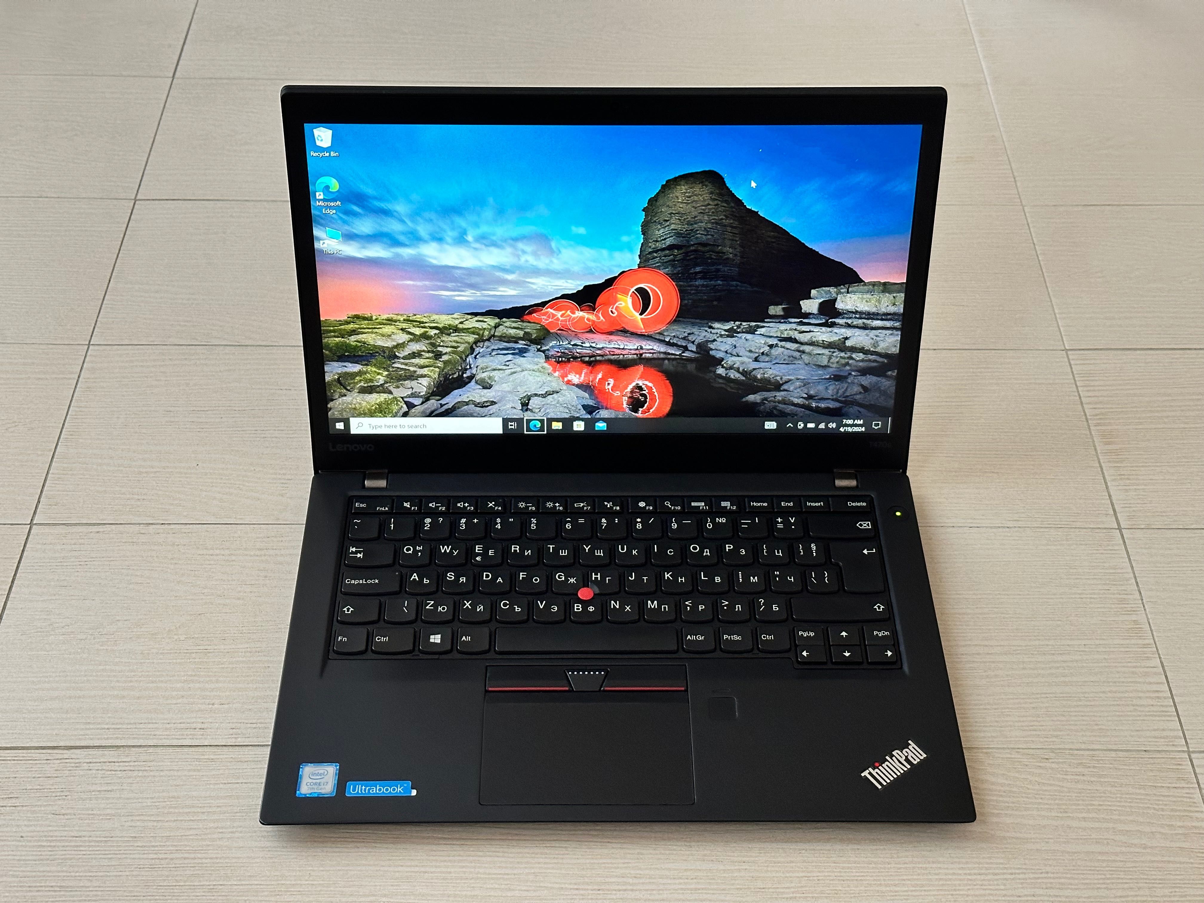 Като Нов Lenovo Thinkpad T470s - 14’FHD IPS/i7-7600u/20GB DDR4/512GB