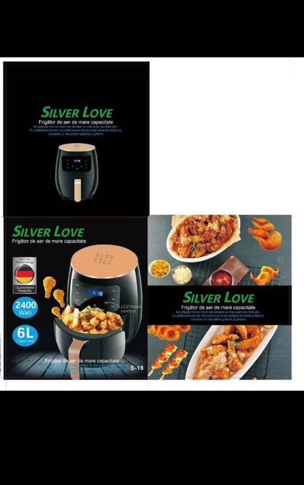 Фритюрник с горещ въздух без масло Air Fryer 8 функции, Капацитет 6L,