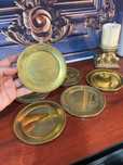 DN641 Set de 6 farfurii din alama 292g 11,5 cm diametru