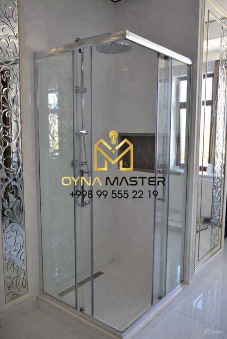 Душевые кабины. ромбик. Витраж. Зеркала. Витрины. Козырьки.Rombik