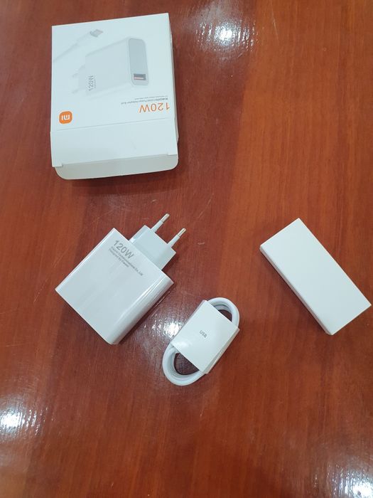 Yangi Xiaomi 120W Tez Zaryadlovchi — Original, Paketda