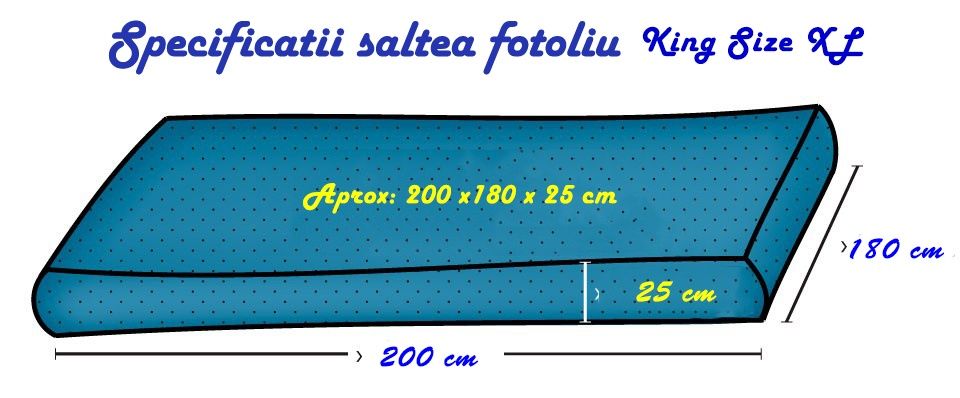 Fotoliu tip puf, king size xl pufrelax