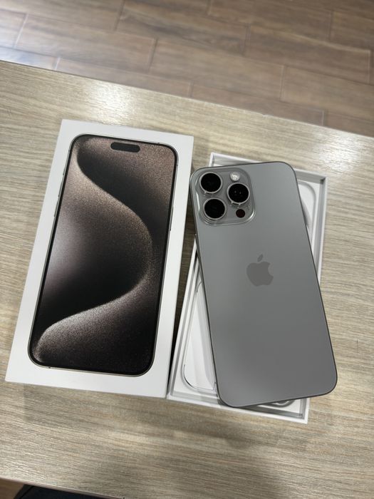 iPhone 15 Pro Max, 256GB, 5G, Natural Titanium, Impecabil/CA NOU!!!