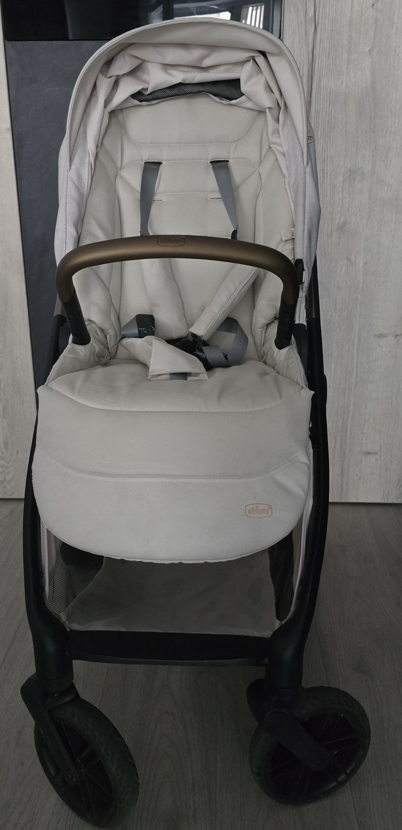 Carucior copii 3 in 1 Chicco Bellagio, Amber Glow (bej deschis)