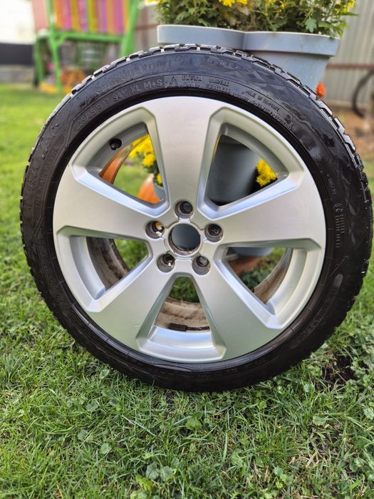 Jante 17” Audi A3 + cauciucuri iarna (compatibile VW, Skoda, Seat)