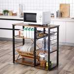Vasagle Raft de bucatarie,90x40x84cm Vasagle