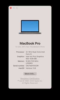 MacBook Pro 13 Late-2017 i5/3.1GHz/8GB/512GB Touch