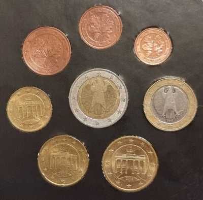 Set monetarie euro Germania 2002 (A,D,F,G,J)