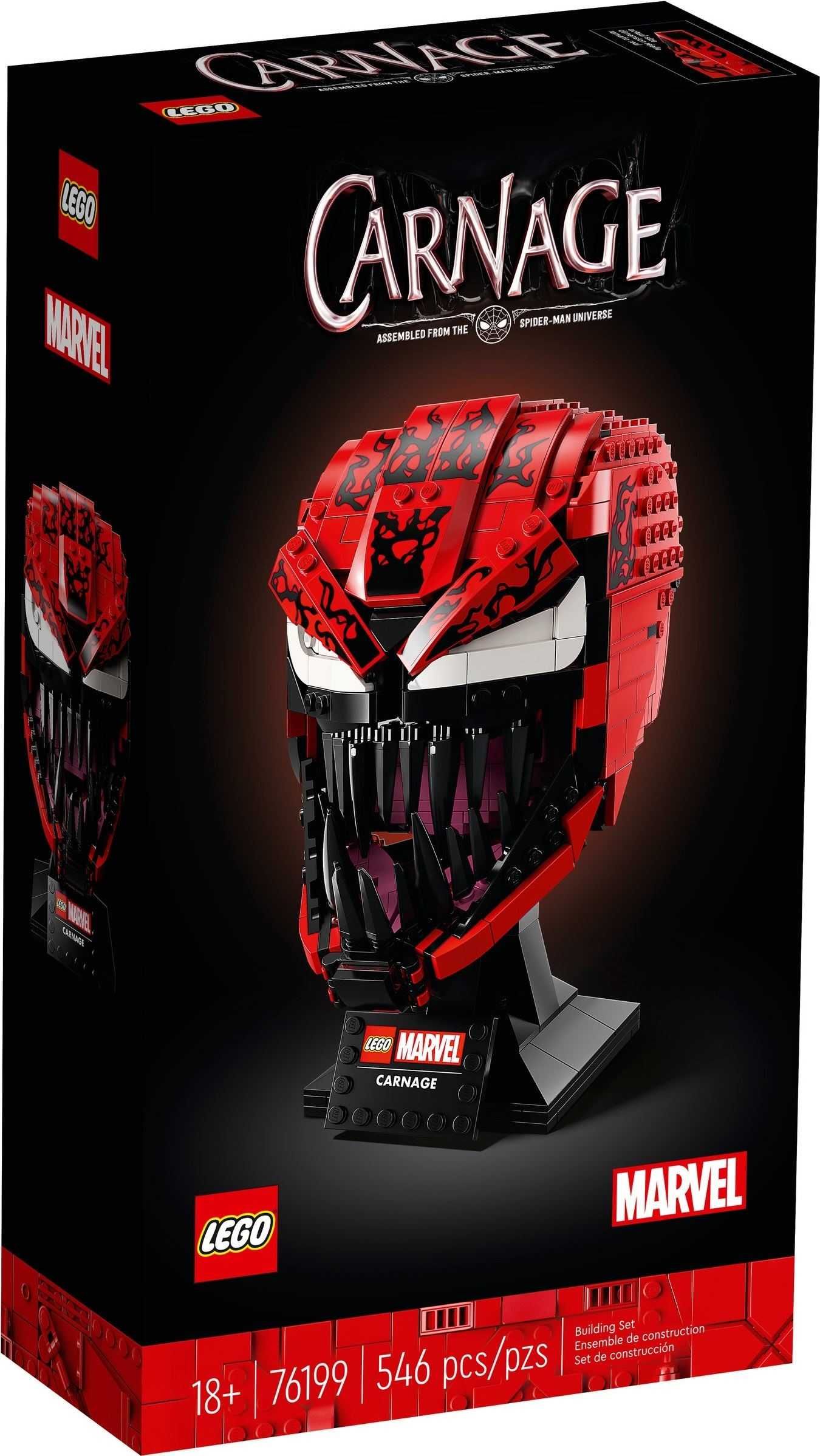 LEGO Marvel Heroes 76199 : Casca / Helmet CARNAGE -NOU, sigilat