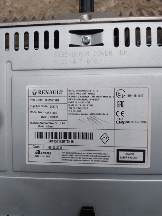 Radio cd dacia.renault.