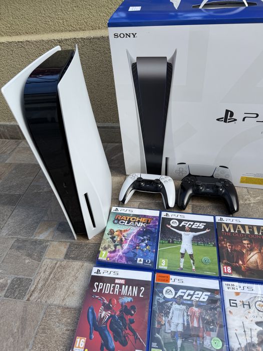 Playstation 5 PS5 с ГАРАНЦИЯ 20 игри 2 контролера