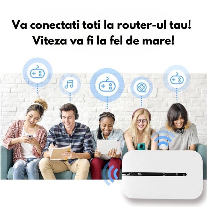 Router Wi-Fi 4G Portabil, 150Mbps, Rapid, Usor de Folosit