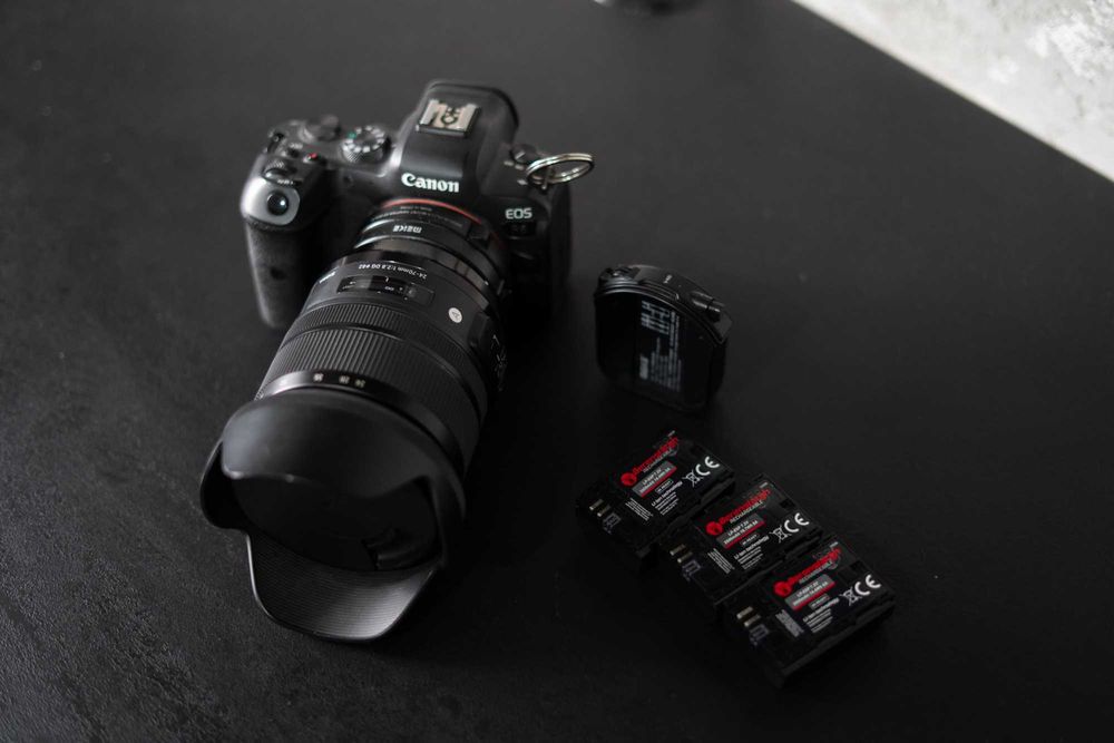 Canon R6 + Sigma 24-70 f2.8 + adaptor Meike