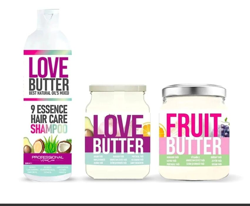 Love Butter Șampon & Masca de par, NOU si Unt de Corp FRUIT BUTTER