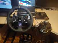 С ГАРАНЦИЯ ! Logitech G920 волан + скоростен лост racing truck sim