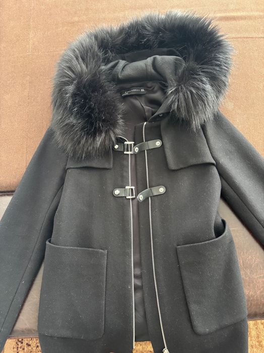 Палто Zara с пух